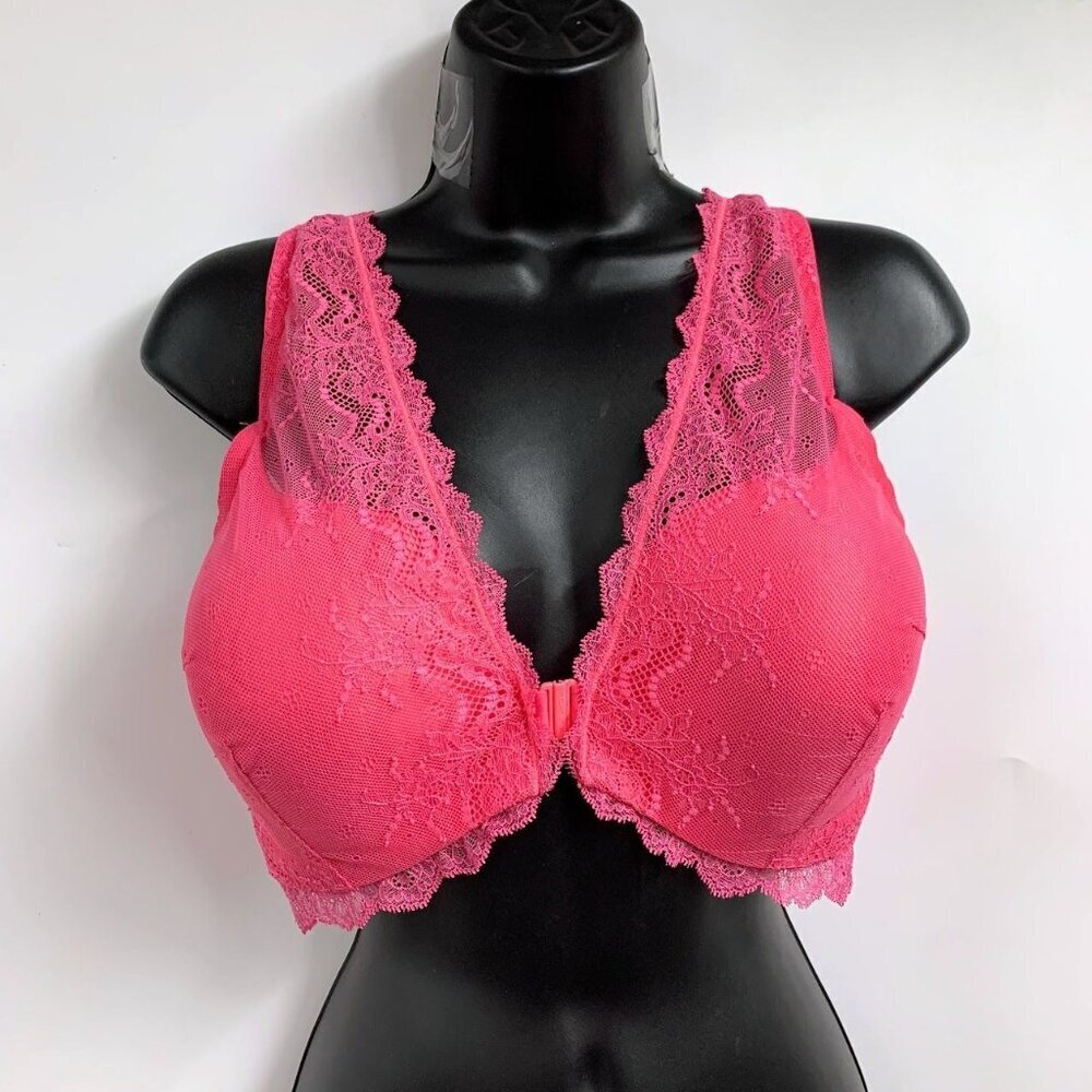 Spanx Women's Undie-Tectable Four‎ Play Lace 30026R Front Close Bralette Size XL